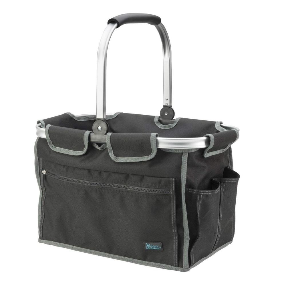 Picnic Basket w/‎ Large Main Compartment & 7 Outer Pockets Utility Basket
